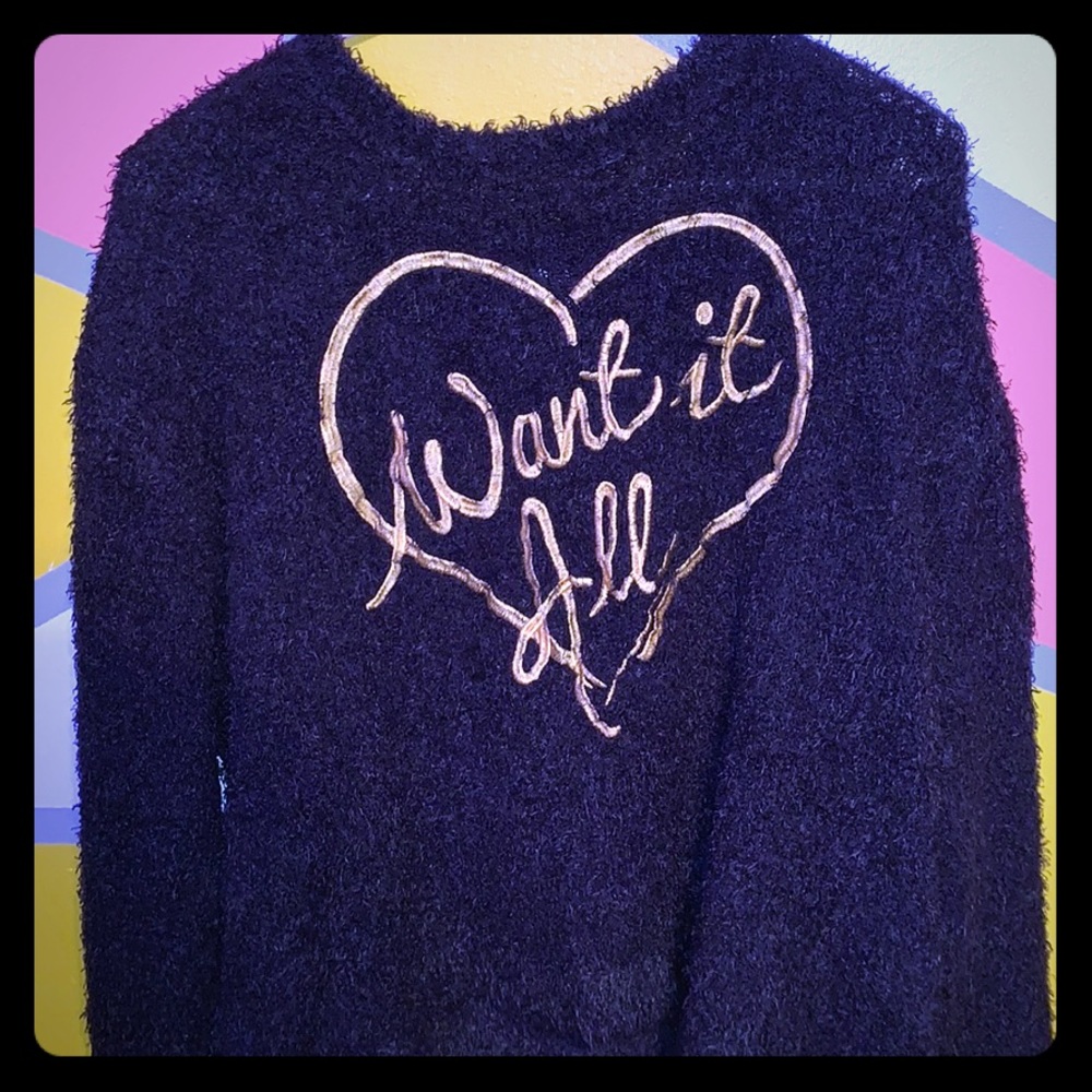 Fuzzy sweater